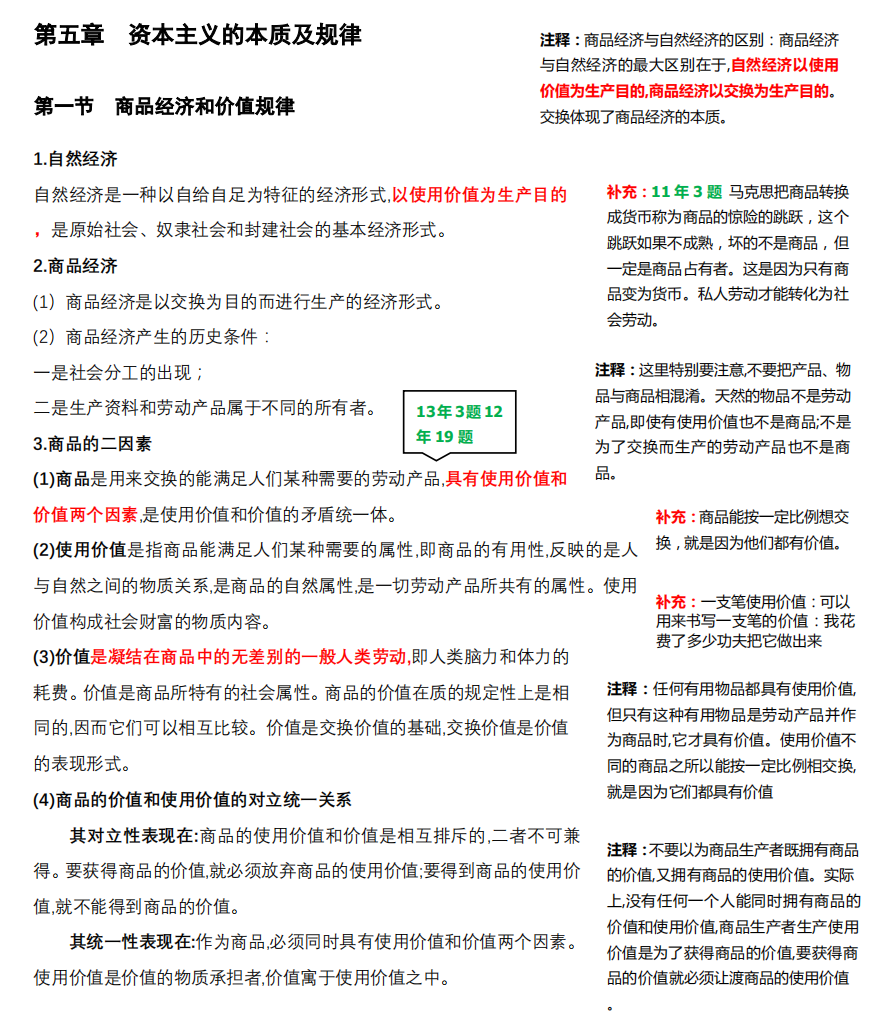 2021考研政治:馬克思主義基本原理概論必背考點(diǎn)(VI)