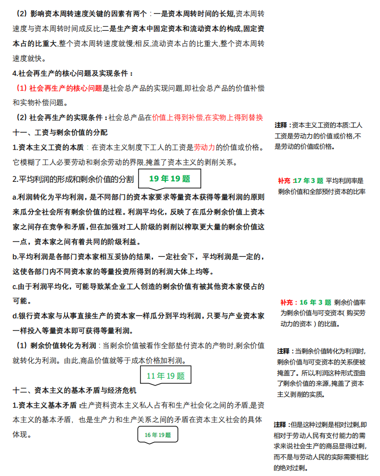 2021考研政治:馬克思主義基本原理概論必背考點(diǎn)(VI)