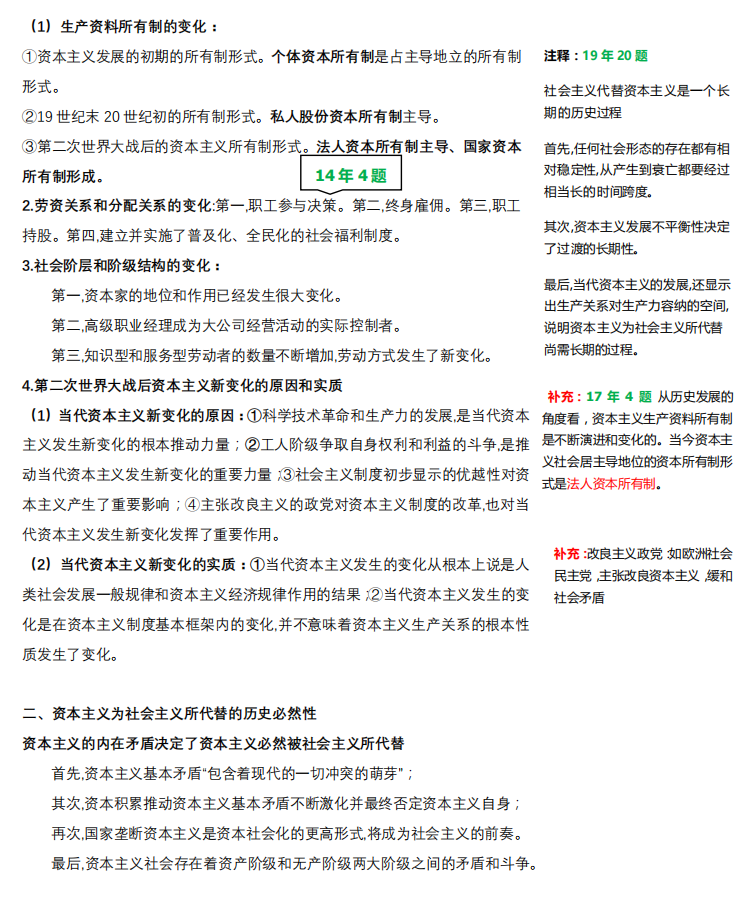 2021考研政治:馬克思主義基本原理概論必背考點(diǎn)(Ⅶ)