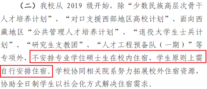 研究生大規(guī)模擴招之后,全日制也不提供住宿了嗎?